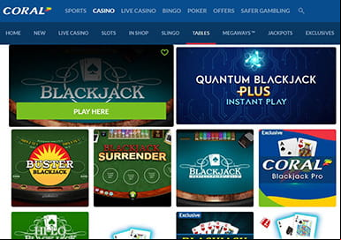 The Coral Online Blackjack Casino