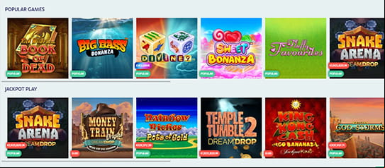 The PlayOJO Online Casino Game Selection in the UK