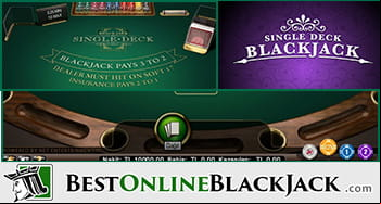 Single Deck Blackjack rules